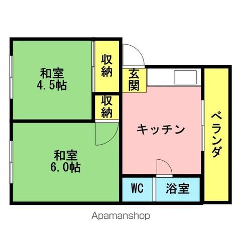 グリーンハイツの間取り写真
