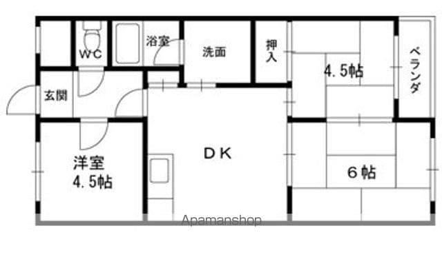 ハイクレスト宮之阪の間取り写真