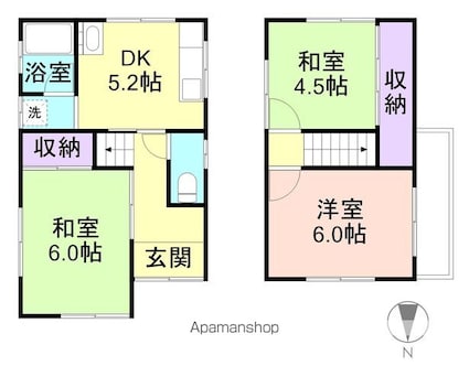 六十谷３１１－３０戸建[3K/54.65m2]の駐車場