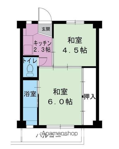 ビレッジハウス岡部2号棟の間取り写真