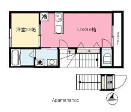 ＥＬＦ立花[1LDK/33.26m2]の間取図