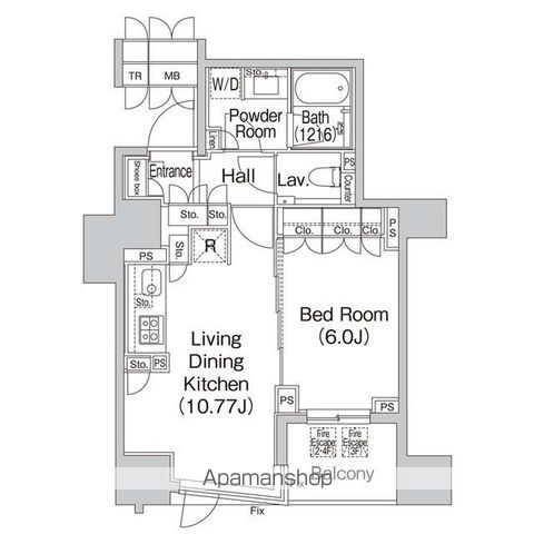 ＢＲＩＬＬＩＡ代官山プレステージの間取り