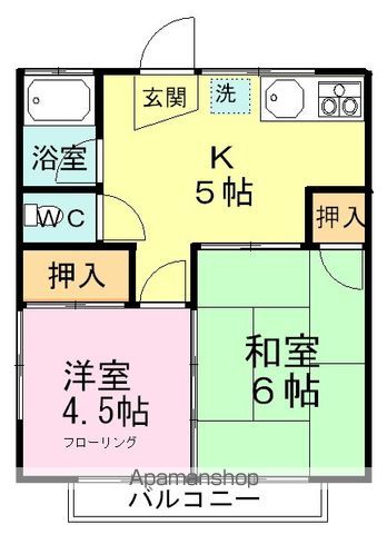 カーサつるやの間取り写真