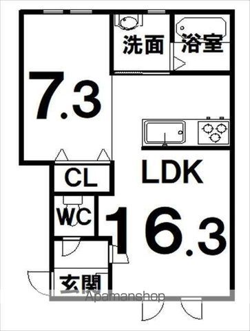 トレフル新町の間取り写真