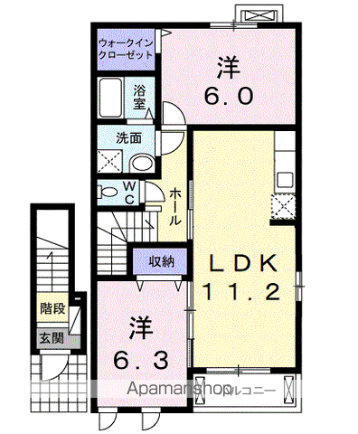 アドーラ木曽川 Vの間取り写真