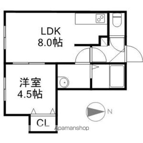 クチュール西線6条の間取り写真