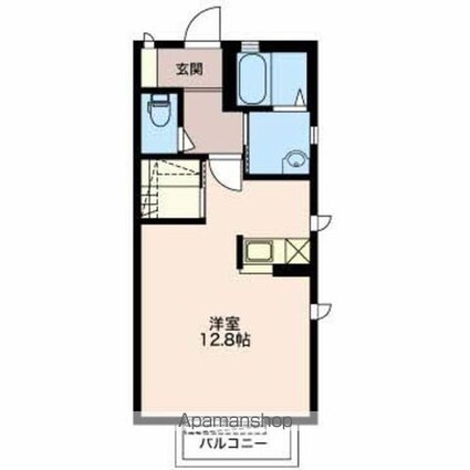 グレイス高宮[1R/34.49m2]の間取図
