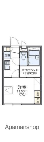 レオパレスプルメリア21の間取り写真