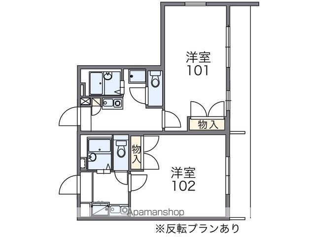 レオパレスシャンテ四之宮の間取り写真