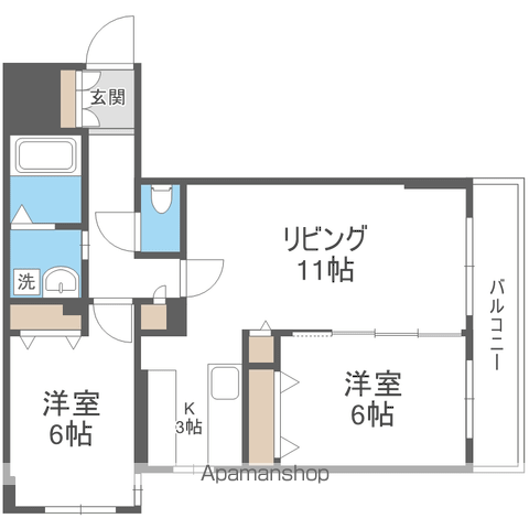ラディア山鼻の間取り写真