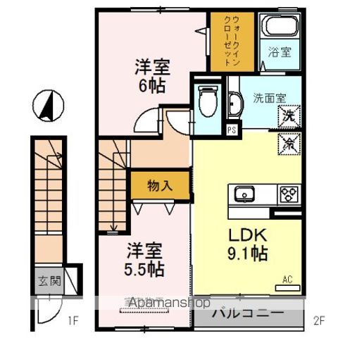 DーROOM下井阪南の間取り写真