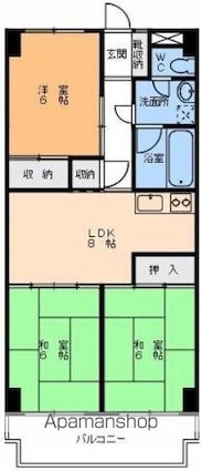 エル・エディフィシオＥ－１[3DK/58.32m2]の間取図