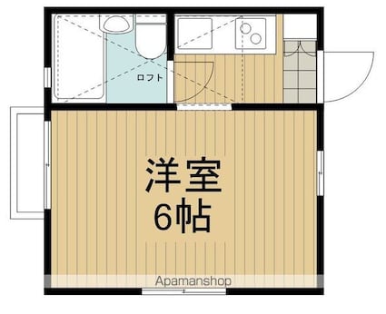 東京都杉並区天沼２丁目[1R/16m2]の間取図