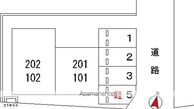 プランドールマルコ 201 ｜ 千葉県千葉市若葉区若松町2376-18（賃貸アパート1LDK・2階・34.80㎡） その3