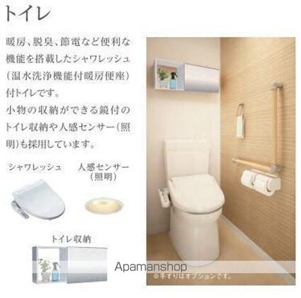 仮）阿見町よしわらアパート[1LDK/40.5m2]のトイレ