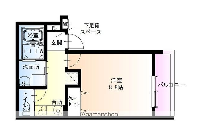 フジパレス住吉我孫子前II番館の間取り写真
