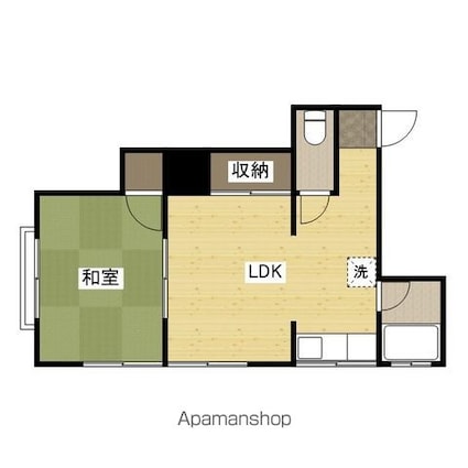 光広アパート[1LDK/34.1m2]の間取図