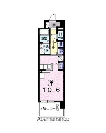 サンリットⅢ[1R/30.83m2]の間取図