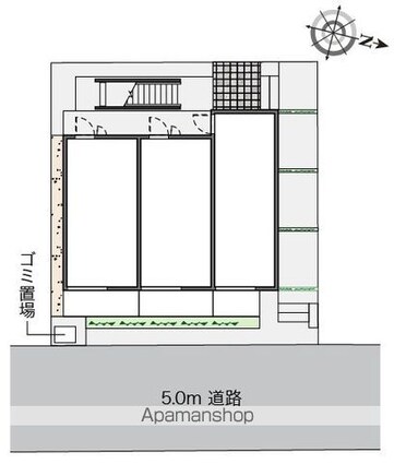 レオネクストプランドール石神井[1K/20.7m2]の配置図