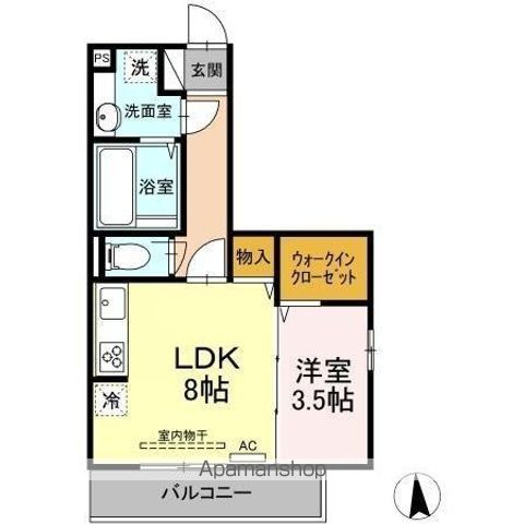 カンパーナ勝山の間取り写真