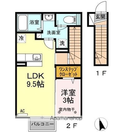 コウジィーコートＩ[1LDK/37.16m2]の間取図