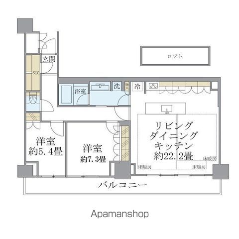BRILLIA IST 東雲キャナルコートの間取り写真