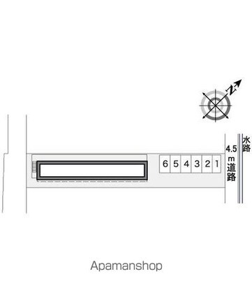 レオパレスヒビキ[1K/22m2]の配置図