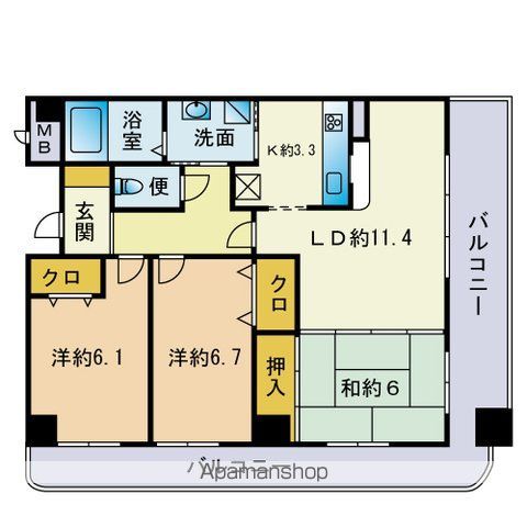 ハビテ通谷の間取り