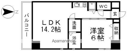 ＡＨビル[1LDK/44.94m2]の間取図