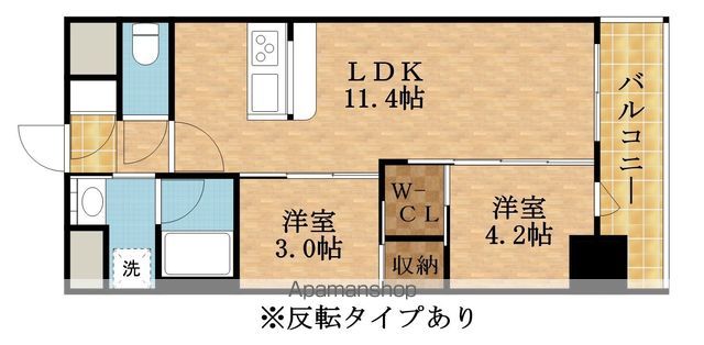 セレニテフラン梅田の間取り写真