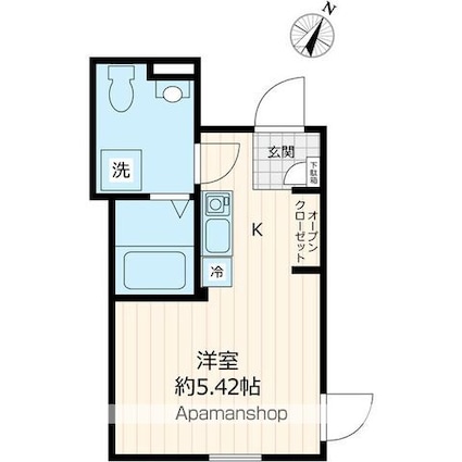 ＭＡＨＡＬＯ　ＴＥＲＲＡＣＥ　練馬春日町[1R/16.19m2]の間取図