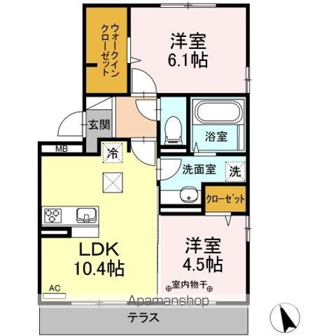 ブリジャールの間取り写真