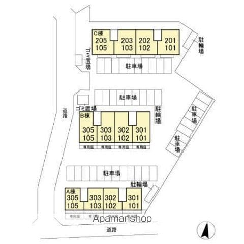 ＰＡＲＫ　ＨＩＬＬＳ　ＭＩＹＡＫＯ　Ａ 202 ｜ 千葉県千葉市中央区都町５丁目9-1（賃貸アパート1LDK・2階・40.68㎡） その18