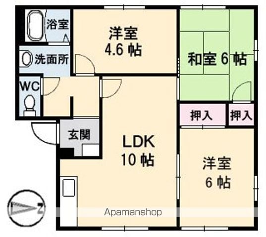 アークヒルズ中村 ABCDEFGH棟の間取り写真