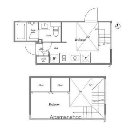 ＰＡＳＥＯ新宿三丁目Ⅰ[1LDK/32.32m2]の間取図