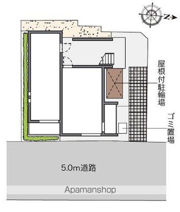 クレイノル　ソレイユ新高円寺[1K/21.11m2]の配置図
