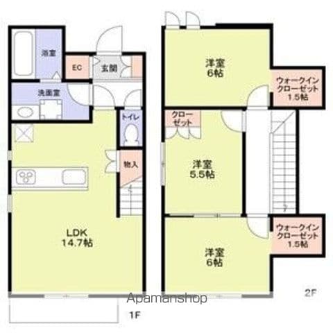 フォレストメゾン蛍池中町の間取り写真