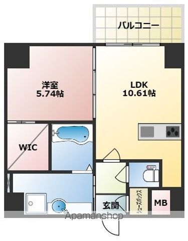 CREST西新の間取り写真