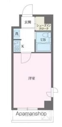 Ｓ－ＦＯＲＴ錦糸町[1K/21.24m2]の間取図