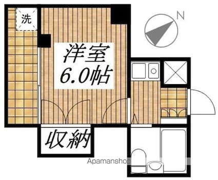 クレスト恋ヶ窪[1K/18m2]の間取図