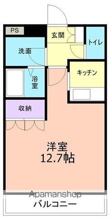和歌山県和歌山市杭ノ瀬[1K/36m2]の間取図