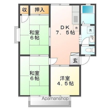 ファミール泉[3DK/51.83m2]の間取図