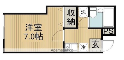 東京都杉並区高円寺北２丁目[1K/20m2]の間取図
