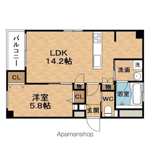 フローラ梅田東の間取り写真
