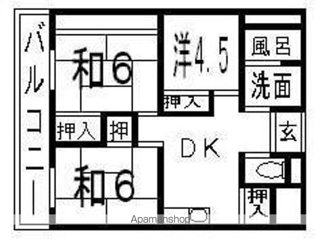 宮之阪ハイツ壱番館の間取り写真
