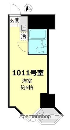 東京ベイビュウ[1R/16.5m2]の間取図
