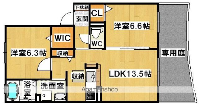 シャーメゾン鈴の宮の間取り写真