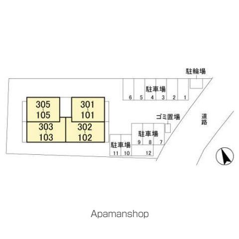 ラテル・コート若松町 301 ｜ 千葉県千葉市若葉区若松町531-8（賃貸アパート1LDK・3階・40.26㎡） その17