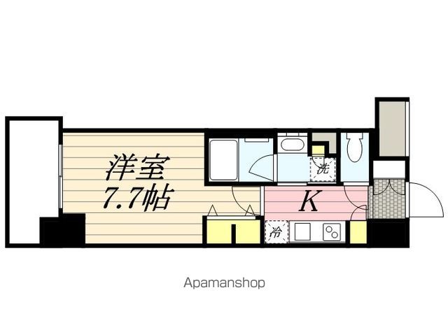 大阪市西区阿波座のマンションの間取り