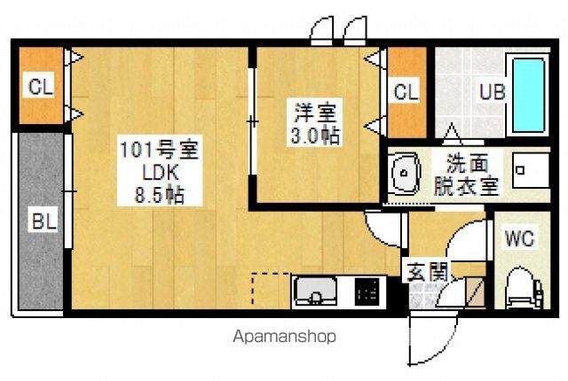GRANDTIC COZY青崎の間取り写真